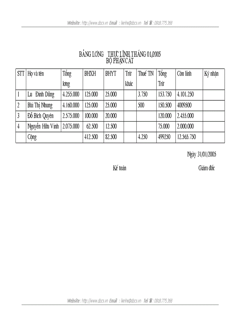 image for page Xây dựng chương trình quản lý lương cho công ty TNHH Quốc Tế T S