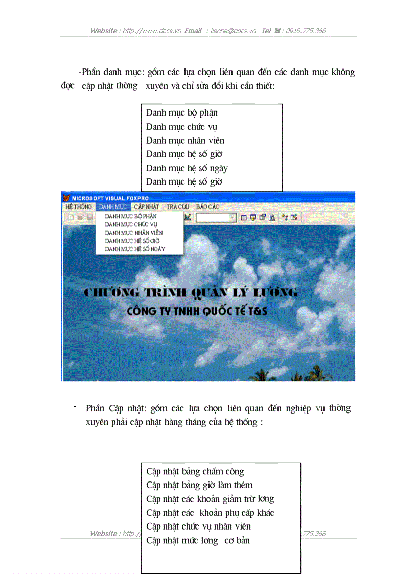 image for page Xây dựng chương trình quản lý lương cho công ty TNHH Quốc Tế T S