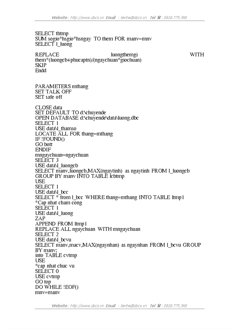 image for page Xây dựng chương trình quản lý lương cho công ty TNHH Quốc Tế T S