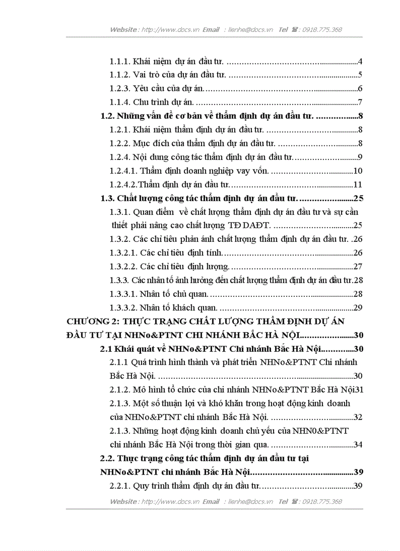 image for page Một số giải pháp và kiến nghị nhằm nâng cao chất lượng thẩm định dự án đầu tư tại NHNo PTNT chi nhánh Bắc Hà Nội