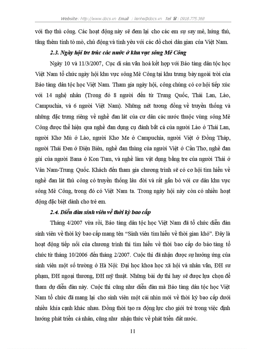 image for page Vài nét về bảo tàng dân tộc học