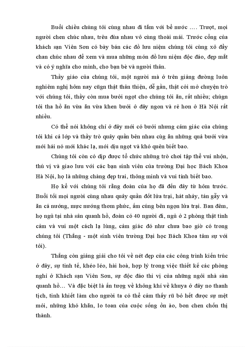 image for page Tổng quan về du lịch sinh thái hồ Tiên Sa