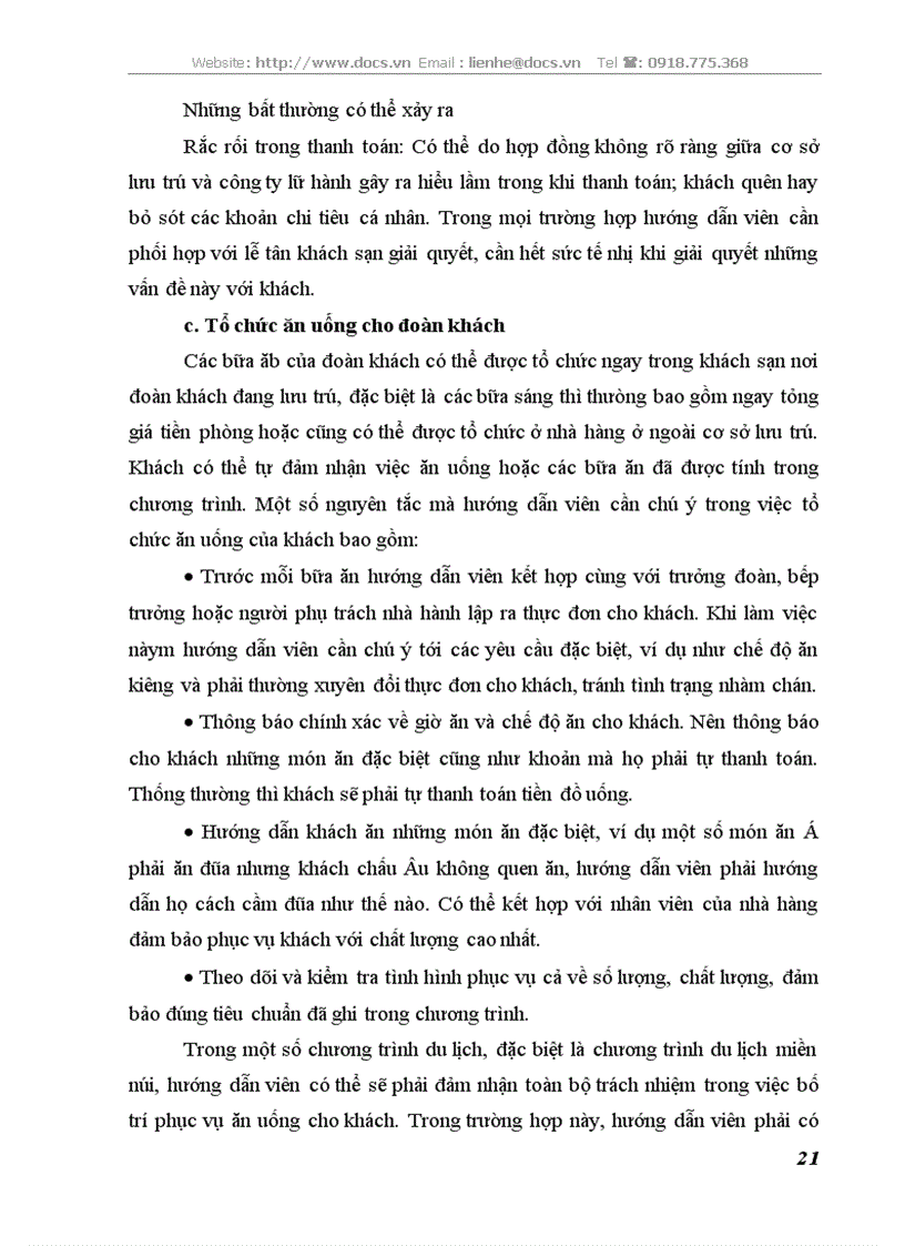 image for page Tổ chức thực hiện các chương trình du lịch tại Công ty Lữ hành