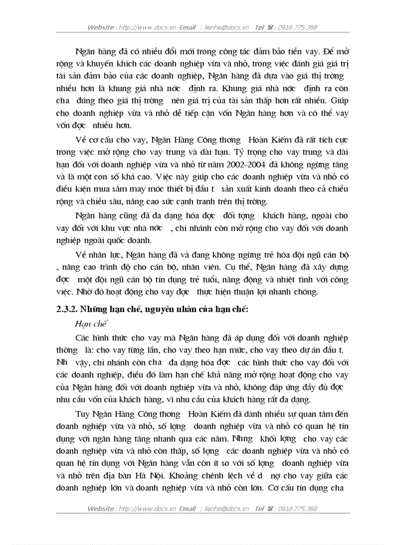 image for page Mở rộng cho vay đối với doanh nghiệp vừa và nhỏ tại Ngân Hàng Công thương Hoàn Kiếm