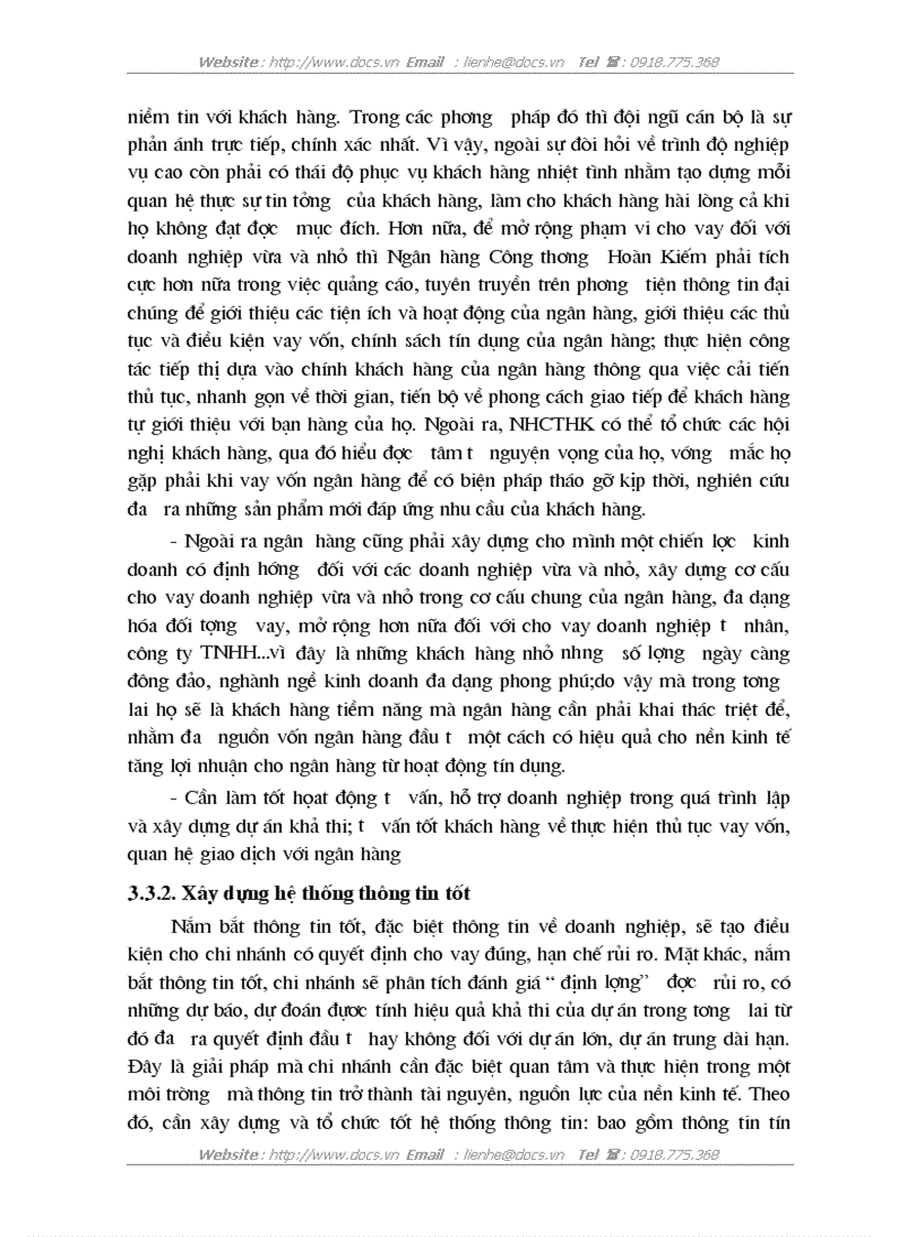 image for page Mở rộng cho vay đối với doanh nghiệp vừa và nhỏ tại Ngân Hàng Công thương Hoàn Kiếm