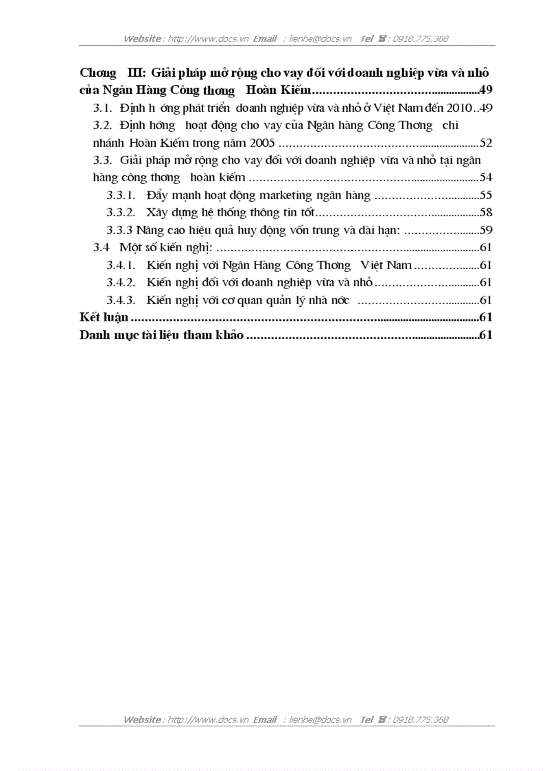image for page Mở rộng cho vay đối với doanh nghiệp vừa và nhỏ tại Ngân Hàng Công thương Hoàn Kiếm