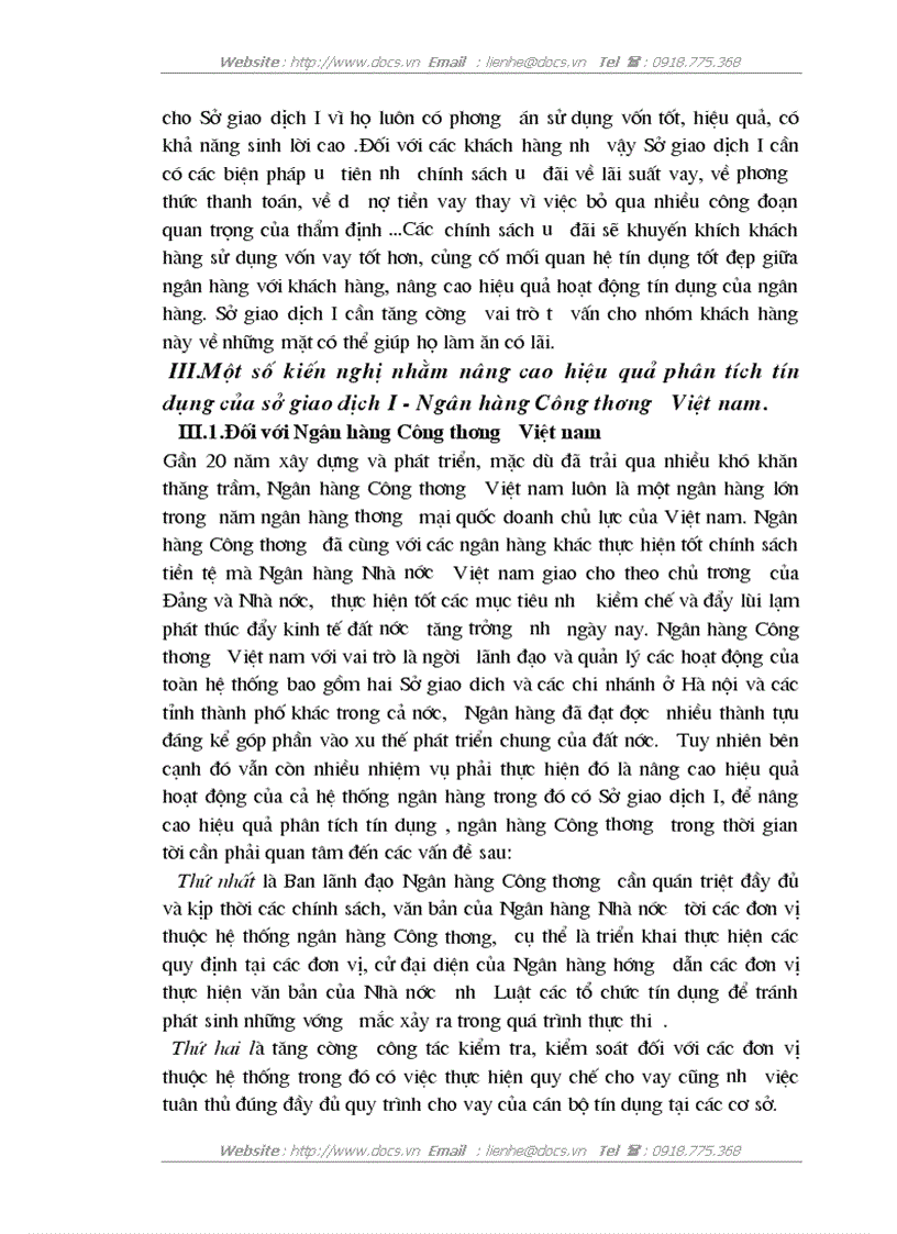 image for page Nâng cao hiệu quả hoạt động phân tích tín dụng tại Sở Giao dịch 1 ngânhàng NHTMCP Công Thương VietinBank