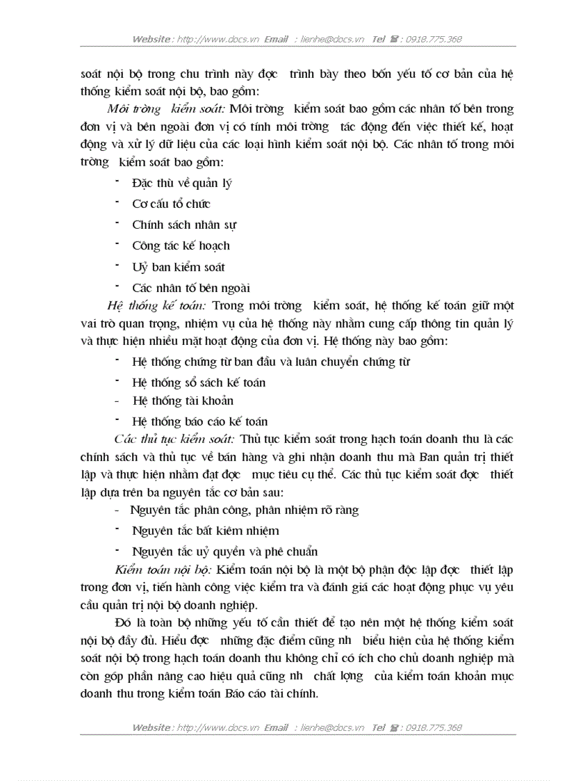 image for page Hoàn thiện kiểm toán khoản mục doanh thu trong kiểm toán Báo cáo tài chính do Công ty Kiểm toán và Định giá Việt Nam thực hiện