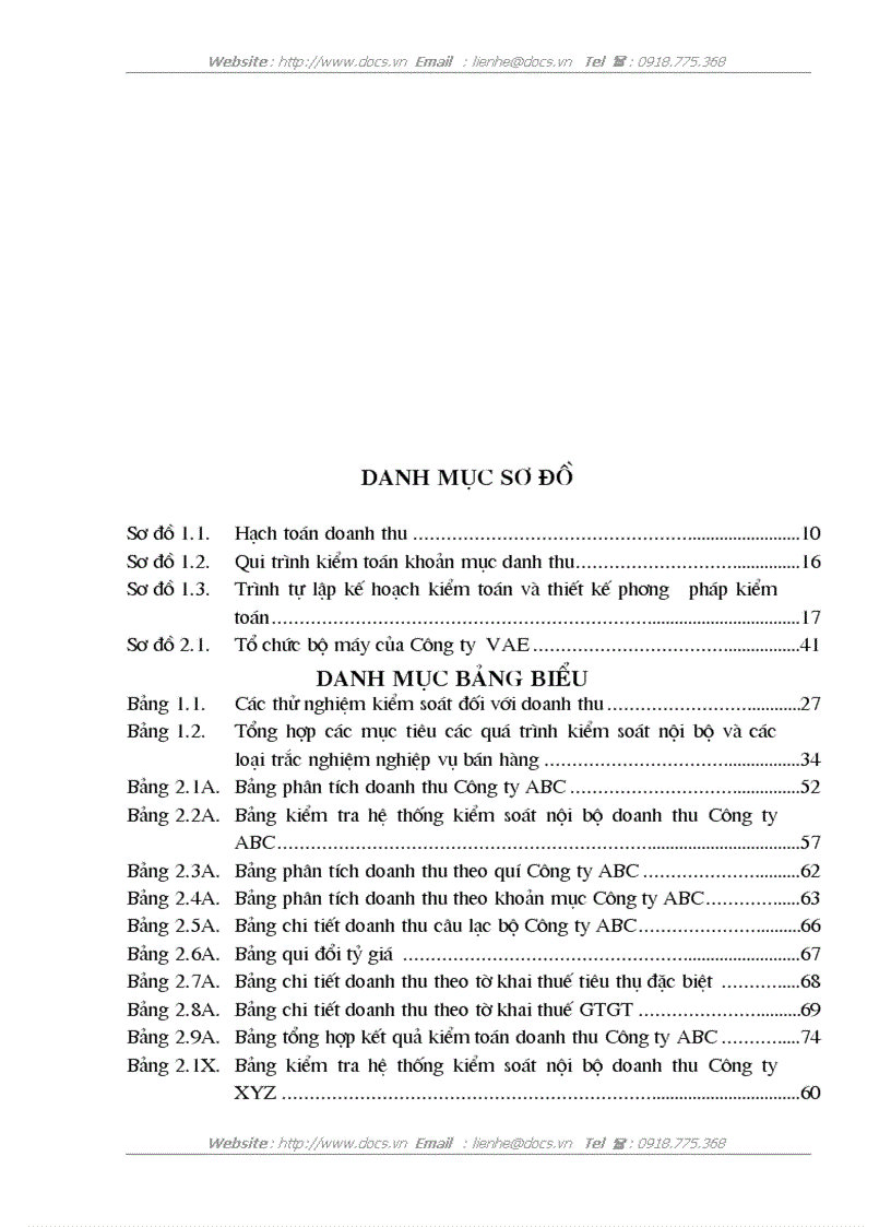 image for page Hoàn thiện kiểm toán khoản mục doanh thu trong kiểm toán Báo cáo tài chính do Công ty Kiểm toán và Định giá Việt Nam thực hiện