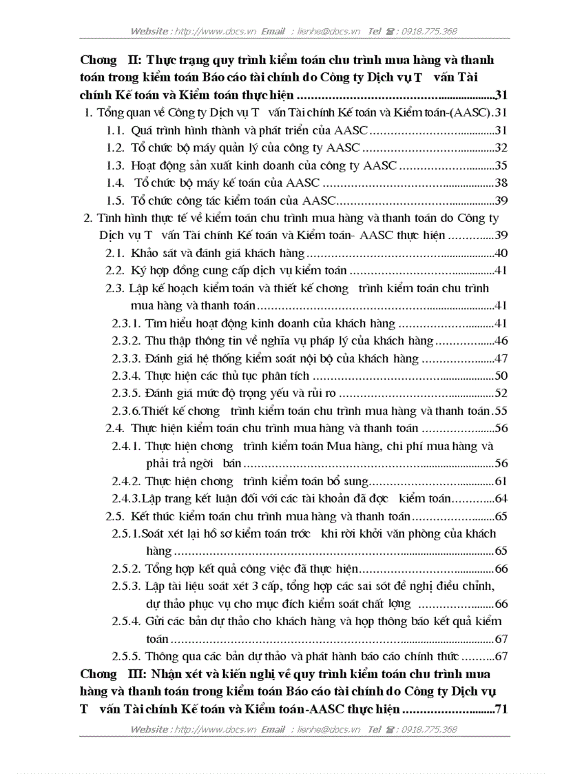 image for page Hoàn thiện quy trình kiểm toán chu trình mua hàng và thanh toán trong kiểm toán Báo cáo tài chính do Công ty Dịch vụ Tư vấn Tài chính Kế toán và Kiểm