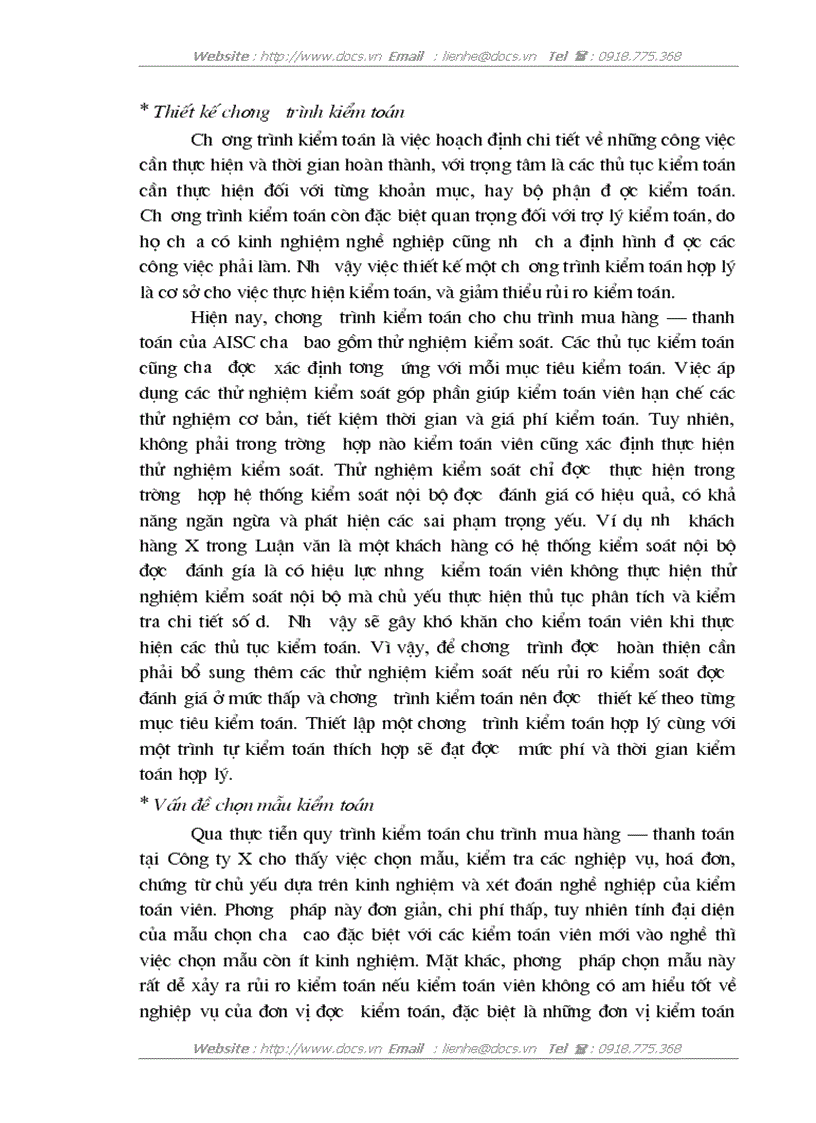 image for page Hoàn thiện quy trình kiểm toán chu trình mua hàng thanh toán trong kiểm toán báo cáo tài chính do Công ty kiểm toán và dịch vụ tin học AISC thực h