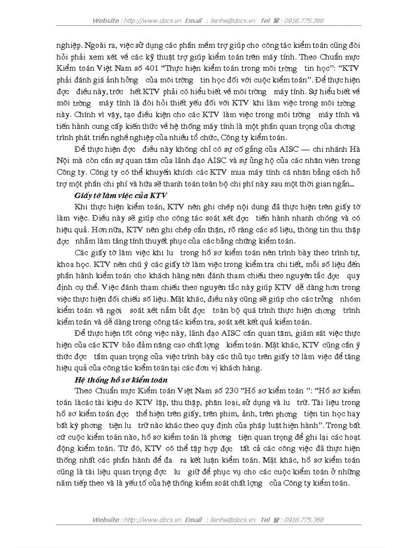 image for page Hoàn thiện kiểm toán chu trình bán hàng và thu tiền trong kiểm toán Báo cáo tài chính do AISC thực hiện