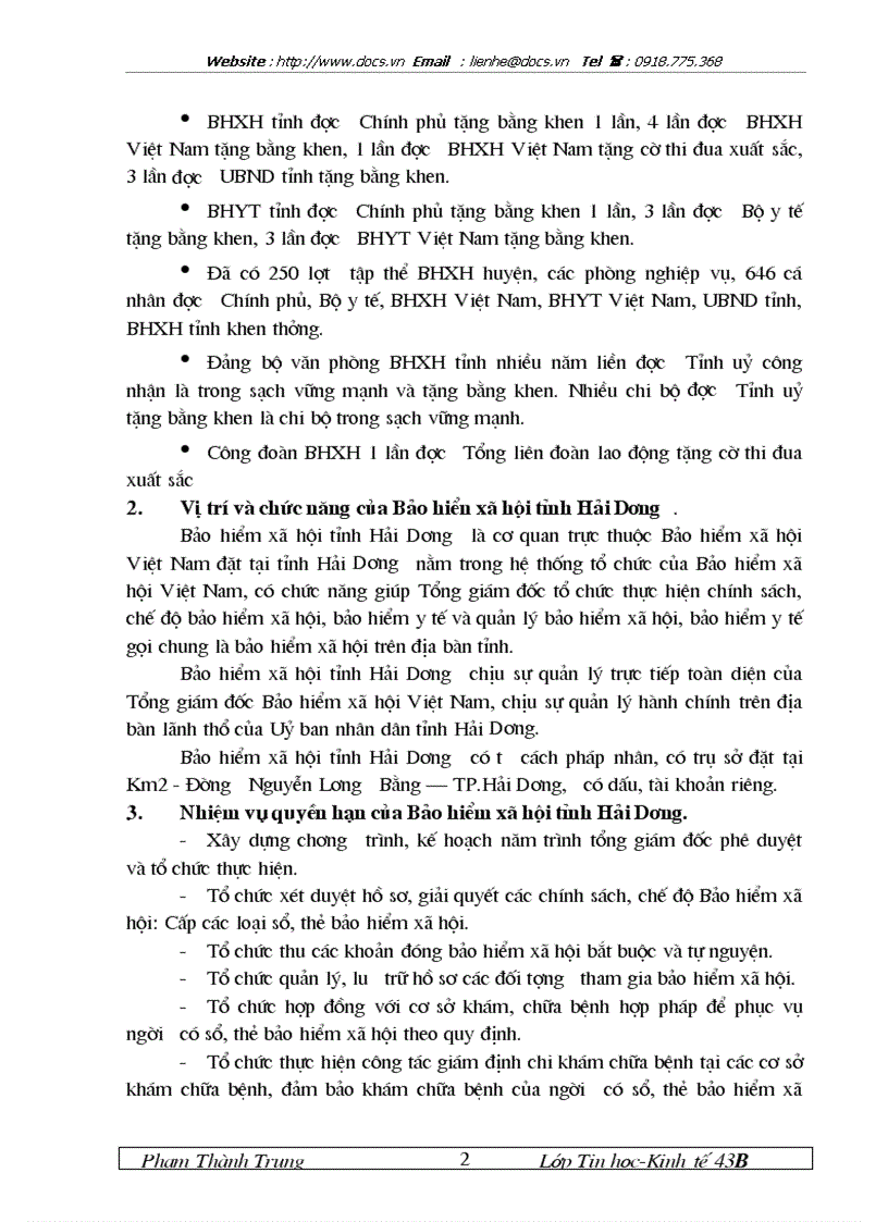 image for page Xây dựng hệ thống thông tin hỗ trợ công tác thu BHXH BHYT bắt buộc tại BHXH tỉnh Hải Dương