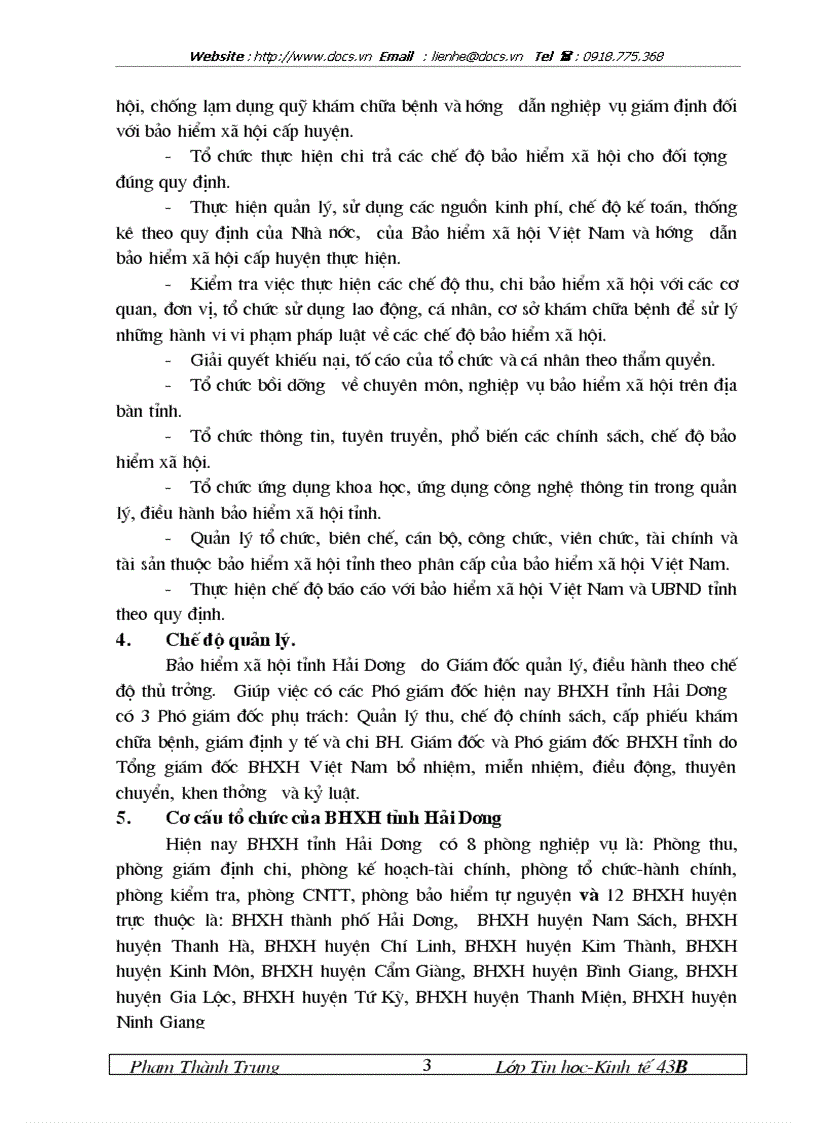 image for page Xây dựng hệ thống thông tin hỗ trợ công tác thu BHXH BHYT bắt buộc tại BHXH tỉnh Hải Dương