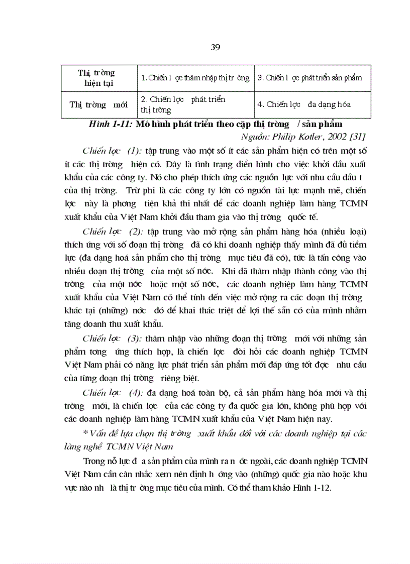 image for page Chiến lược marketing đối với hàng thủ công mỹ nghệ của các làng nghề việt nam đến năm 2010