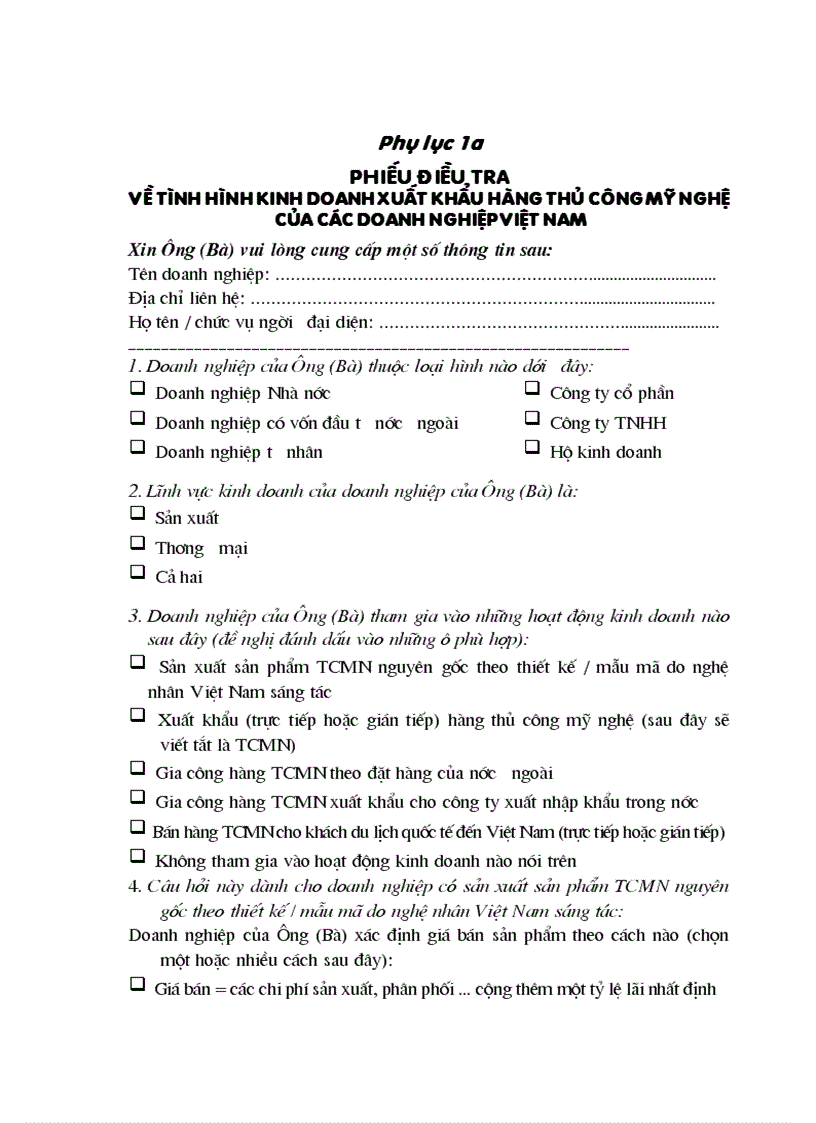 image for page Chiến lược marketing đối với hàng thủ công mỹ nghệ của các làng nghề việt nam đến năm 2010