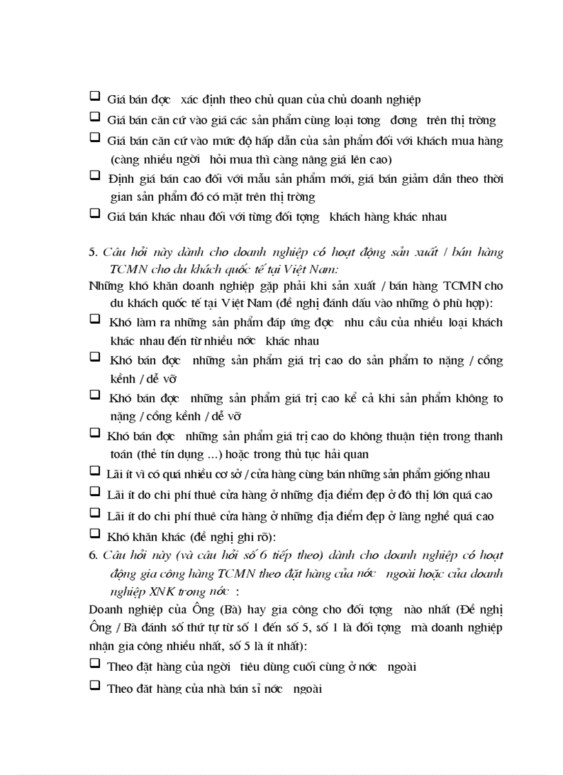 image for page Chiến lược marketing đối với hàng thủ công mỹ nghệ của các làng nghề việt nam đến năm 2010