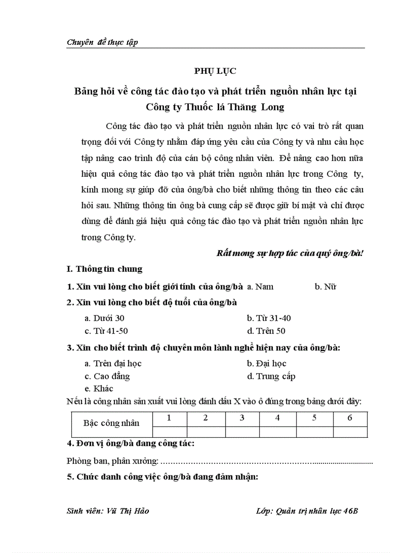 image for page Một số giải pháp nhằm hoàn thiện công tác đào tạo và phát triển nguồn nhân lực tại Công ty Thuốc lá Thăng long