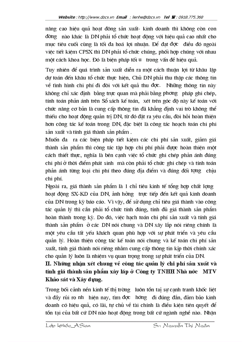 image for page Quản lý chi phí sản xuất và giá thành sản phẩm công ty TNHH nhà nước MTV