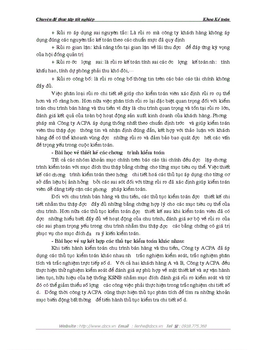 image for page Hoàn thiện kiểm toán chu trình bán hàng và thu tiền trong quy trình kiểm toán báo cáo tài chính do Công ty TNHH Kiểm toán và Tư vấn ACPA thực hiện