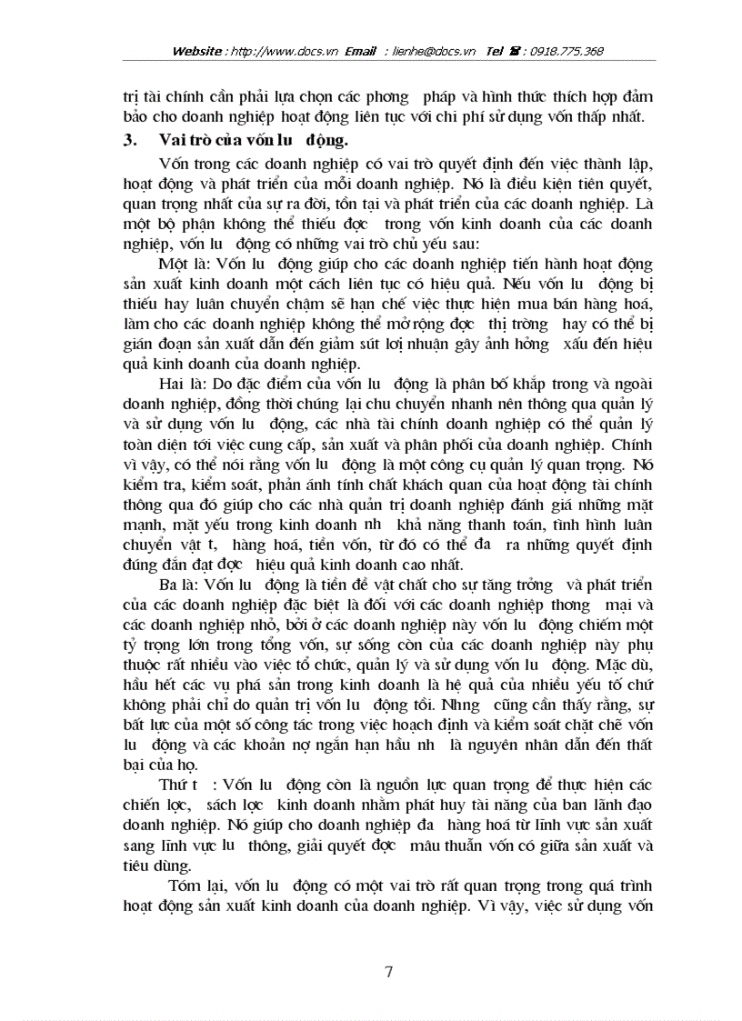 image for page Một số giải pháp nhằm nâng cao hiệu quả sử dụng vốn lưu động tại Công ty trách nhiệm hữu hạn Tân Thành