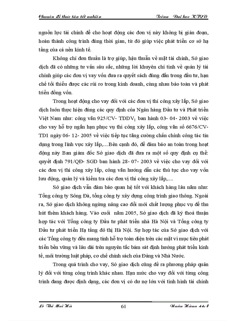 image for page Nâng cao chất lượng cho vay ngắn hạn đối với các đơn vị thi công xây lắp tại Sở giao dịch Ngân hàng Đầu tư và Phát triển Việt Nam