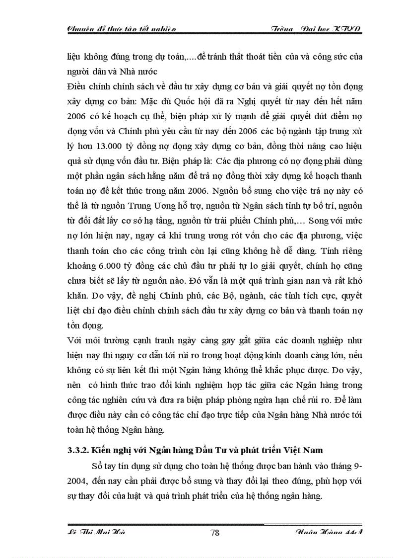 image for page Nâng cao chất lượng cho vay ngắn hạn đối với các đơn vị thi công xây lắp tại Sở giao dịch Ngân hàng Đầu tư và Phát triển Việt Nam