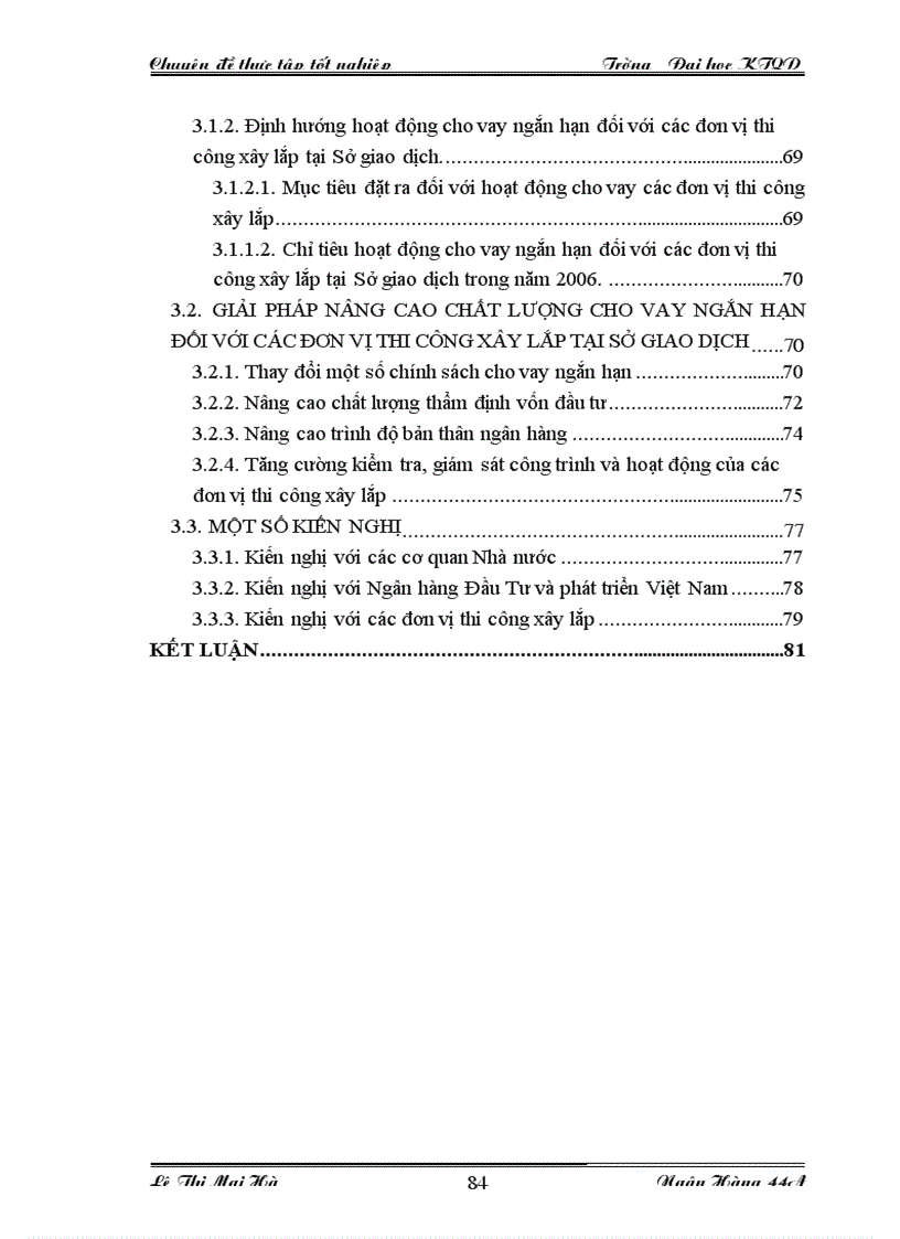 image for page Nâng cao chất lượng cho vay ngắn hạn đối với các đơn vị thi công xây lắp tại Sở giao dịch Ngân hàng Đầu tư và Phát triển Việt Nam