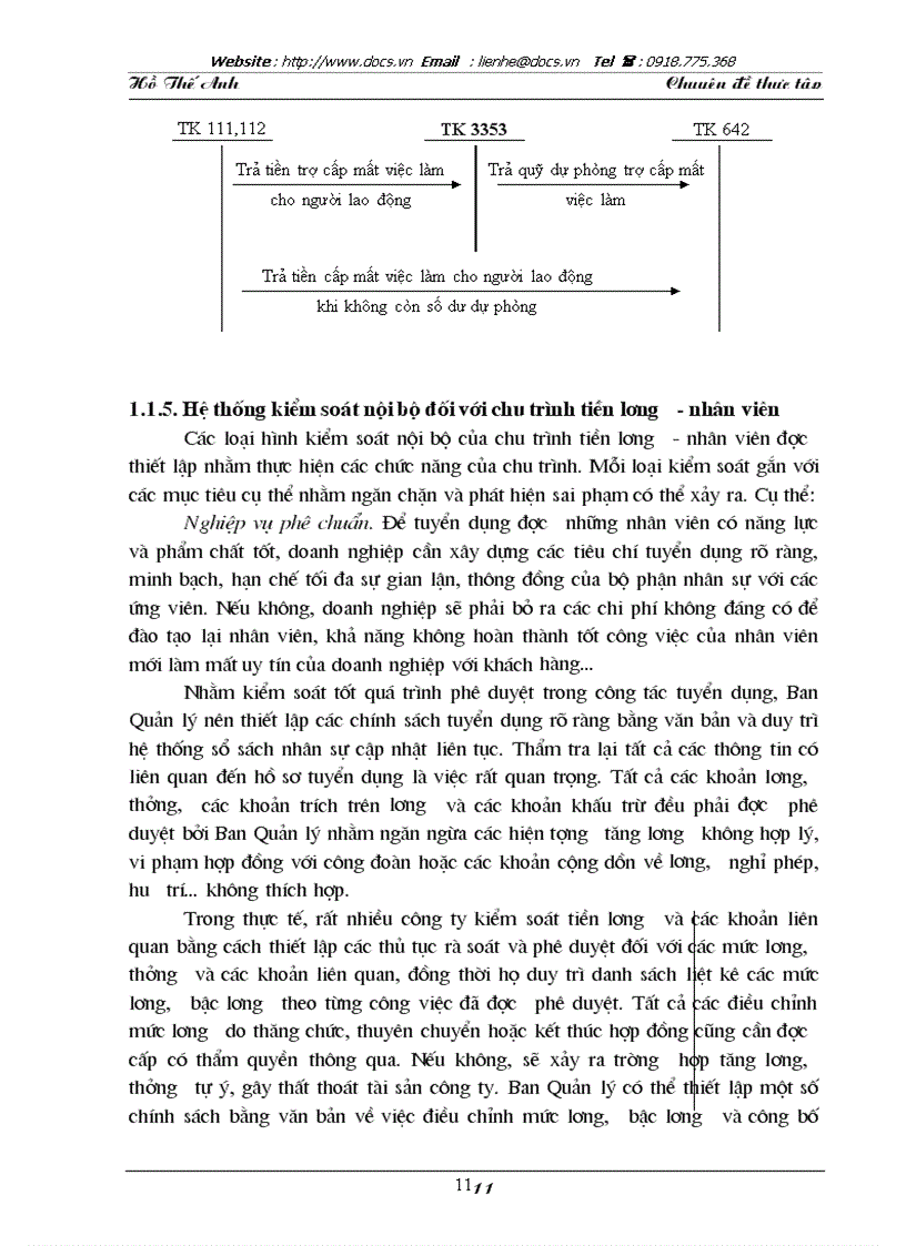 image for page Hoàn thiện kiểm toán chu trình tiền lương nhân viên trong kiểm toán báo cáo tài chính do Công ty Trách nhiệm Hữu hạn Kiểm toán và Tư vấn ACPA thực h
