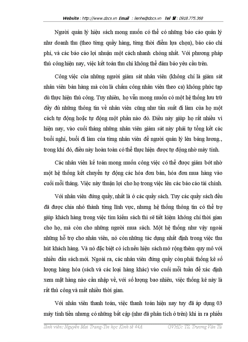 image for page Xõy dựng hệ thống thông tin hỗ trợ quản lý và hoạt động tác nghiệp tại hiệu sách Nguyễn Văn Cừ