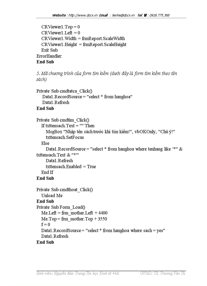 image for page Xõy dựng hệ thống thông tin hỗ trợ quản lý và hoạt động tác nghiệp tại hiệu sách Nguyễn Văn Cừ