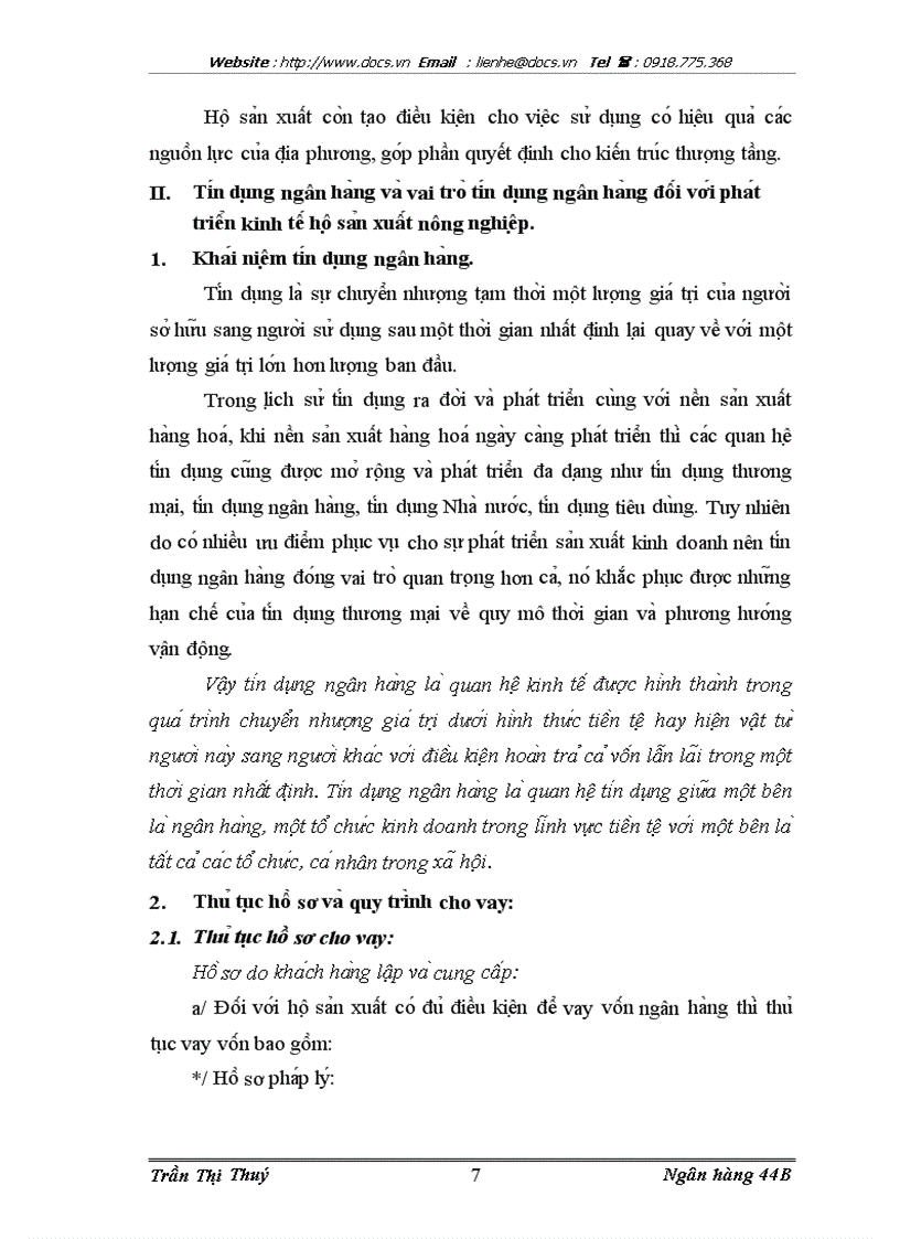 image for page Nâng cao châ t lươ ng ti n du ng cho vay phát triển kinh tê hô sa n xuâ t tại NHNo PTNT huyê n Hưng Ha