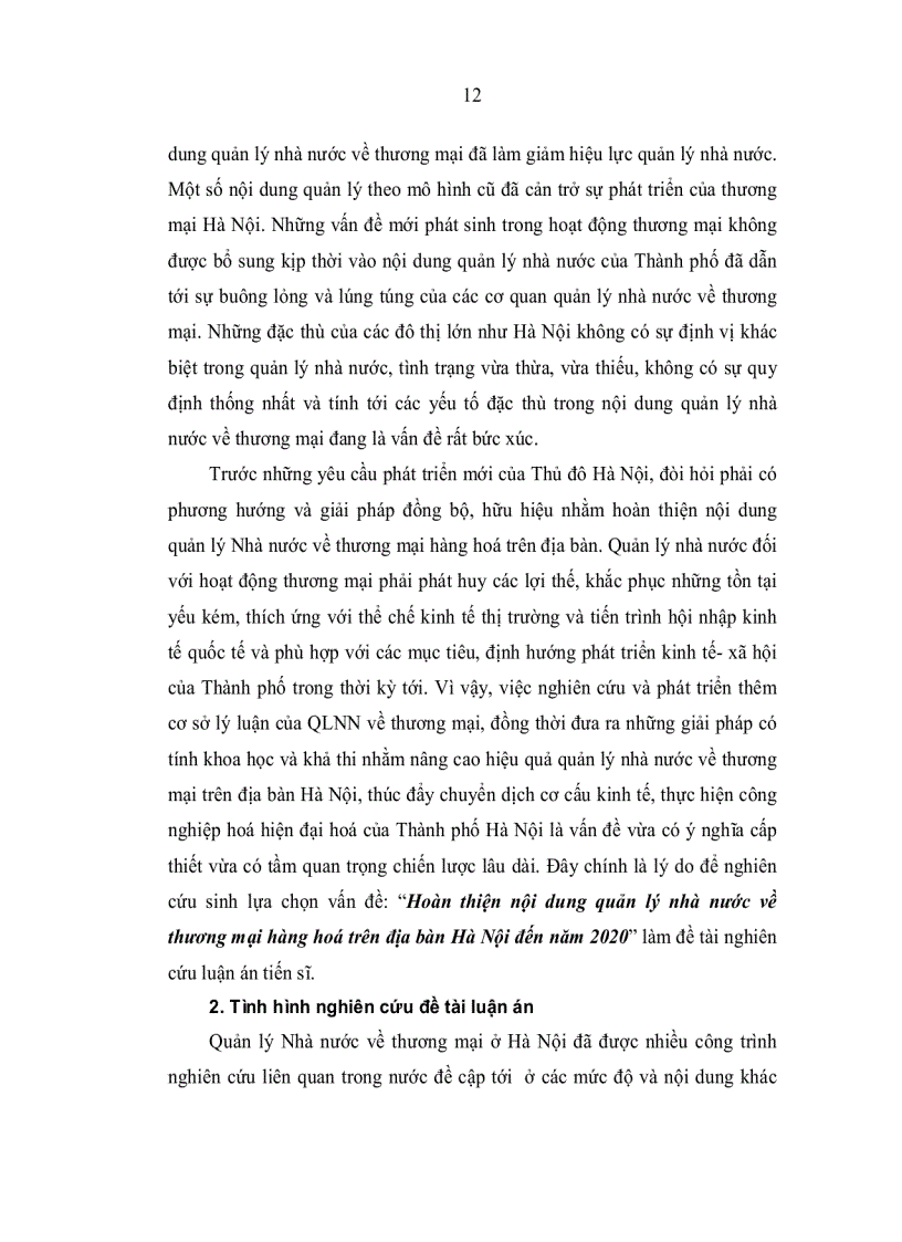image for page Hoàn thiện nội dung quản lý nhà nước về thương mại hàng hoá trên địa bàn Hà nội đến năm 2020