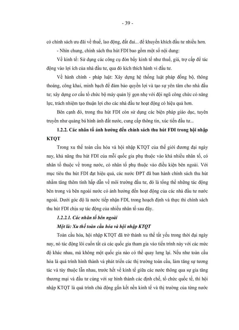 image for page Chính sách thu hút FDI