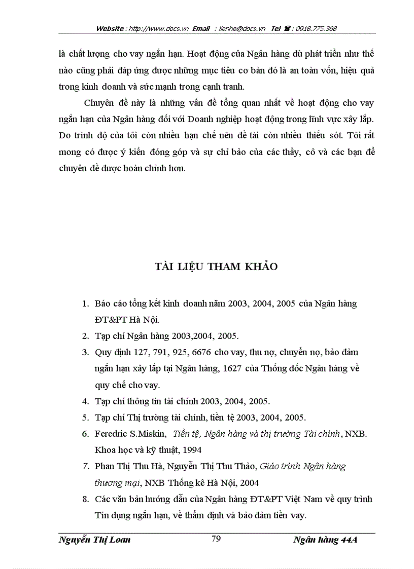 image for page Nâng cao chất lượng cho vay ngắn hạn đối với Doanh nghiệp hoạt động trong lĩnh vực xây lắp tại Ngân hàng Đầu tư và Phát triển Hà Nội