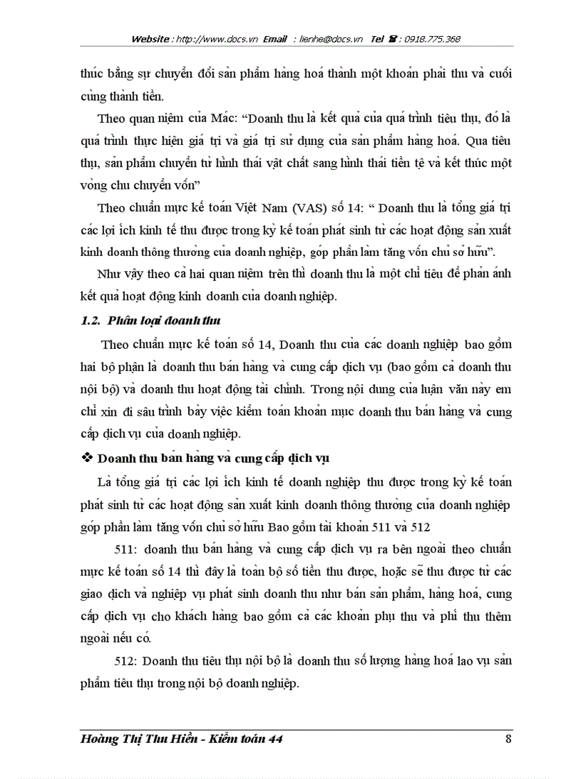 image for page Hoa n thiê n kiê m toa n khoa n mu c doanh thu trong kiê m toa n Ba o ca o ta i chi nh do Công ty Kiê m toa n va Đi nh gia Viê t Nam thư c hiê n
