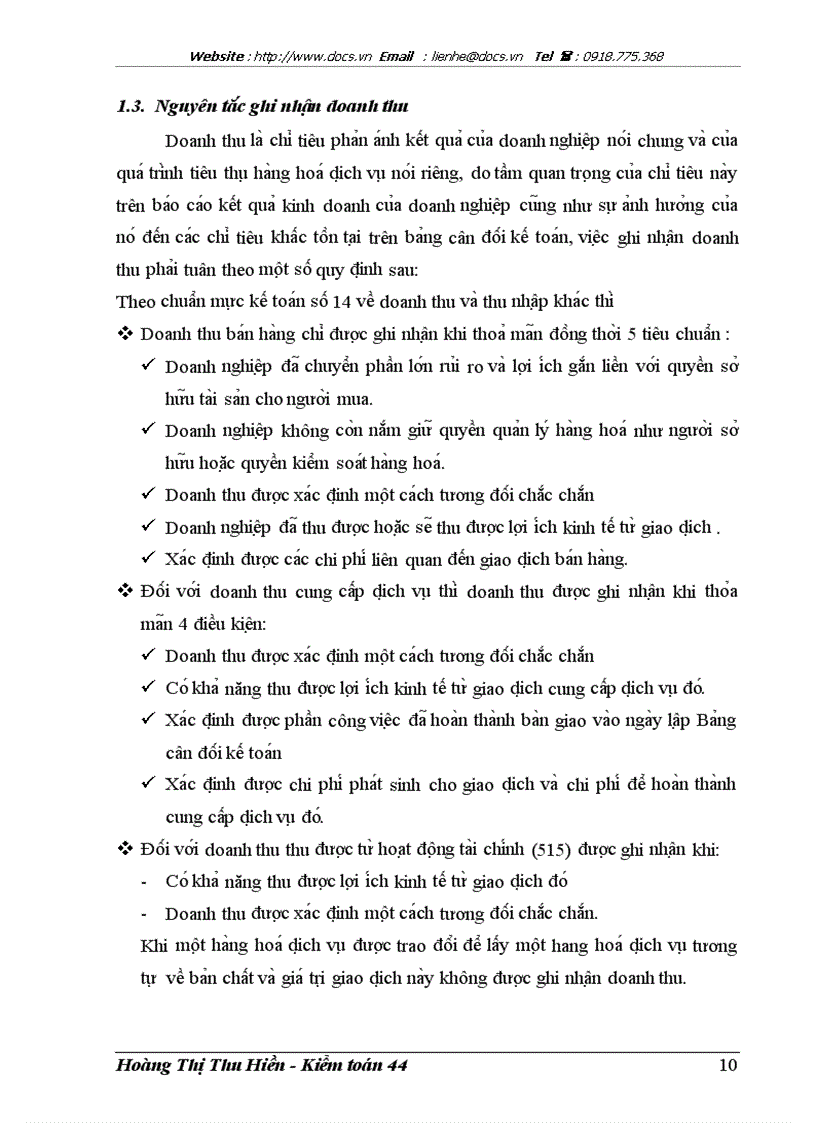 image for page Hoa n thiê n kiê m toa n khoa n mu c doanh thu trong kiê m toa n Ba o ca o ta i chi nh do Công ty Kiê m toa n va Đi nh gia Viê t Nam thư c hiê n