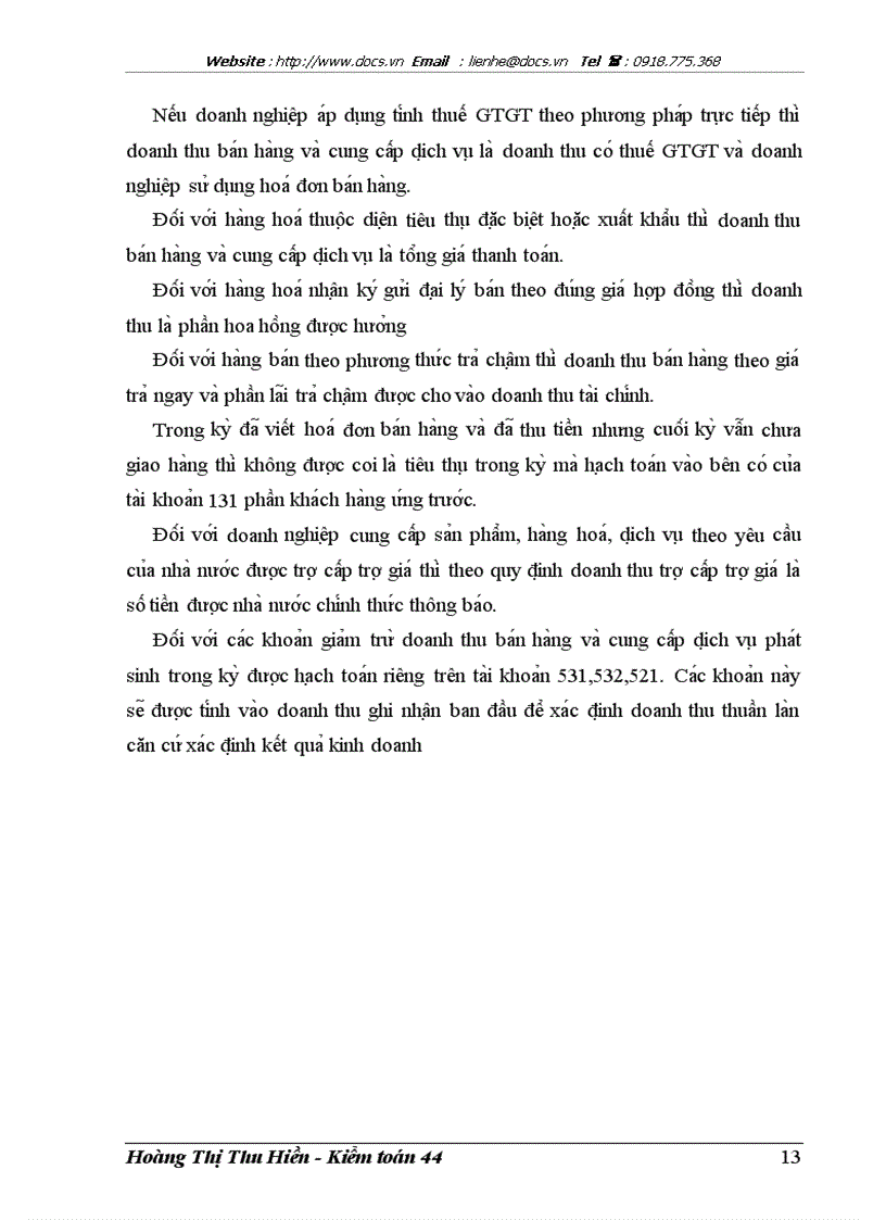 image for page Hoa n thiê n kiê m toa n khoa n mu c doanh thu trong kiê m toa n Ba o ca o ta i chi nh do Công ty Kiê m toa n va Đi nh gia Viê t Nam thư c hiê n