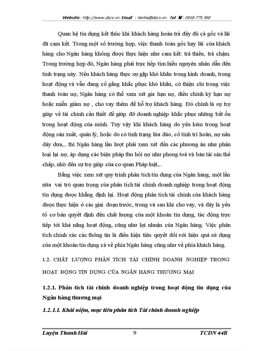 image for page Nâng cao chất lượng phân tích tài chính doanh nghiệp trong hoạt động tín dụng tại Ngân hàng thương mại cổ phần các doanh nghiệp ngoài quốc doanh Việt