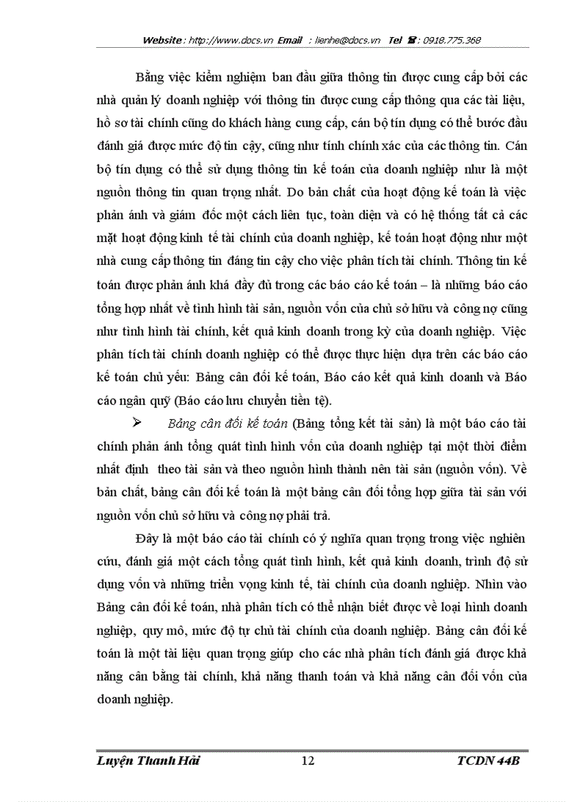 image for page Nâng cao chất lượng phân tích tài chính doanh nghiệp trong hoạt động tín dụng tại Ngân hàng thương mại cổ phần các doanh nghiệp ngoài quốc doanh Việt