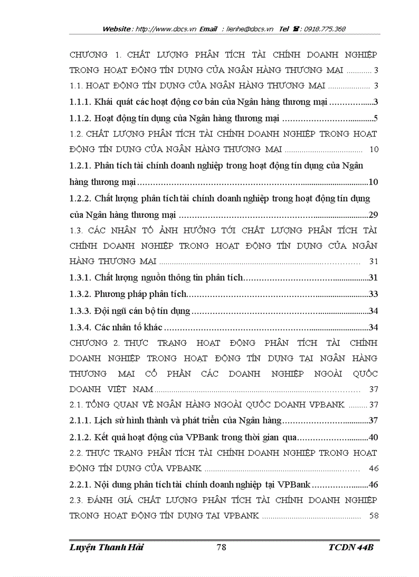 image for page Nâng cao chất lượng phân tích tài chính doanh nghiệp trong hoạt động tín dụng tại Ngân hàng thương mại cổ phần các doanh nghiệp ngoài quốc doanh Việt