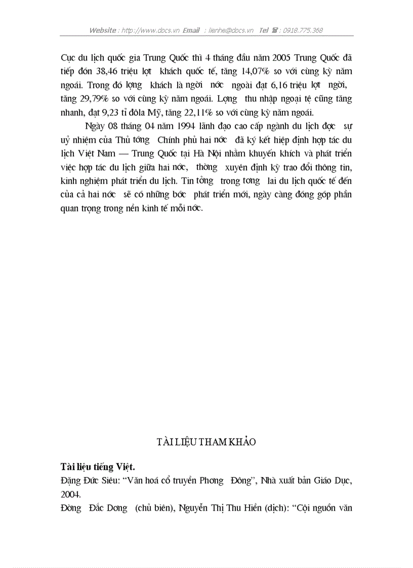 image for page Phát triển du lịch quốc tế đến ở Trung Quốc từ 1978 đến nay và một số kinh nghiệm đối với Việt Nam