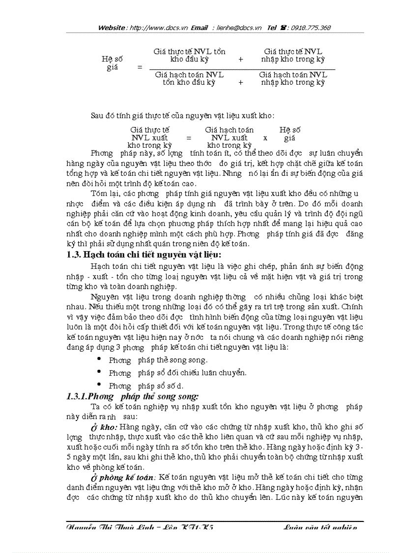 image for page Hoàn thiện công tác kế toán nguyên vật liệu tại Công ty Dệt May Hà Nội