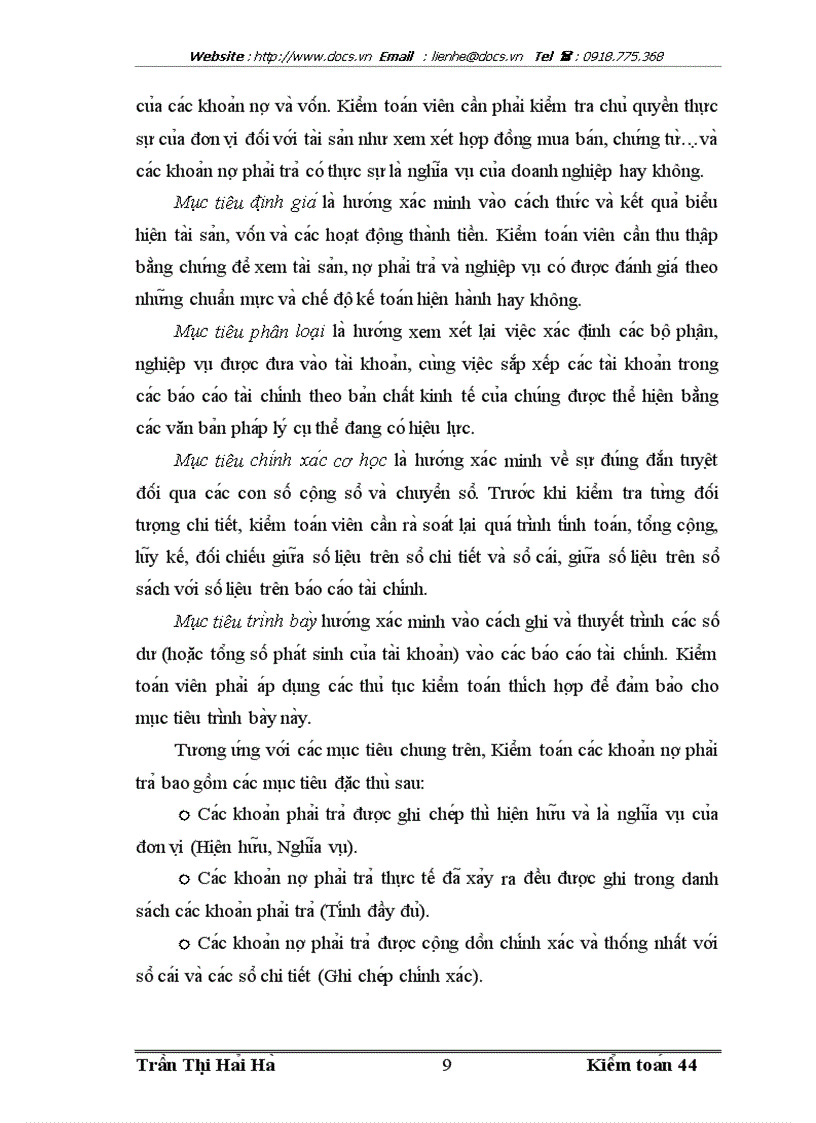 image for page Kiê m toa n ca c khoa n nơ pha i tra trong kiê m toa n ba o ca o ta i chi nh do Công ty Hơ p danh Kiê m toa n Viê t Nam CPA VIETNAM thư c hiê n