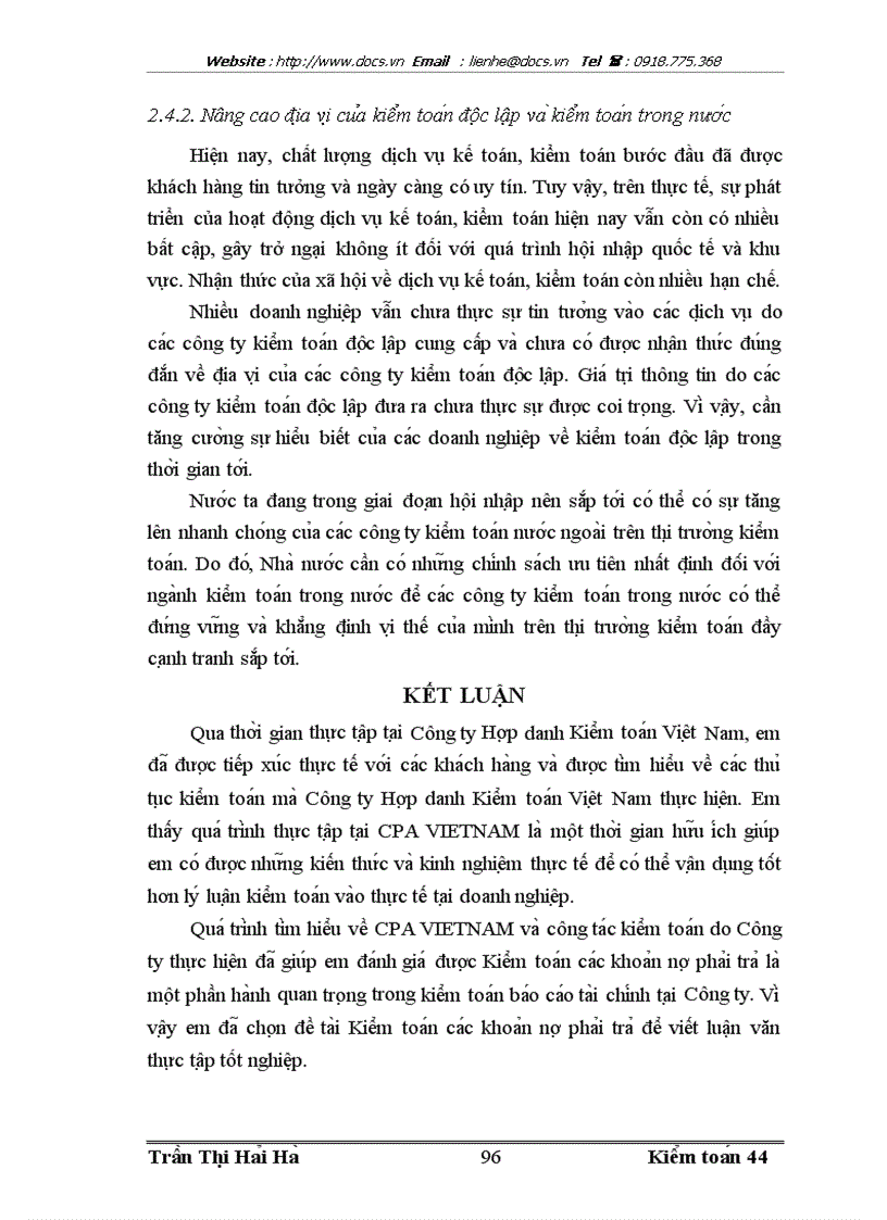 image for page Kiê m toa n ca c khoa n nơ pha i tra trong kiê m toa n ba o ca o ta i chi nh do Công ty Hơ p danh Kiê m toa n Viê t Nam CPA VIETNAM thư c hiê n