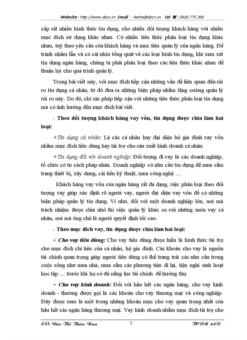 image for page Tăng cường quản lý rủi ro tín dụng cá nhân tại ngân hàng VPBank Chi nhánh Hà Nội