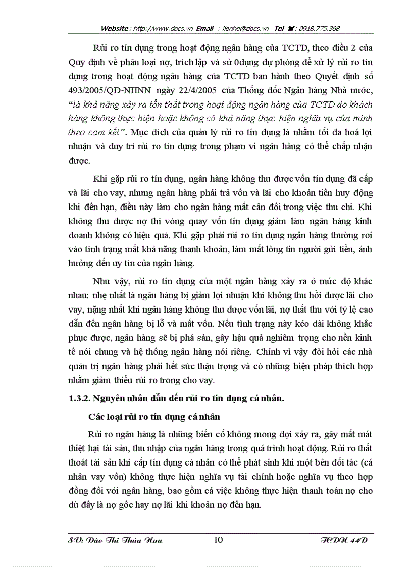 image for page Tăng cường quản lý rủi ro tín dụng cá nhân tại ngân hàng VPBank Chi nhánh Hà Nội