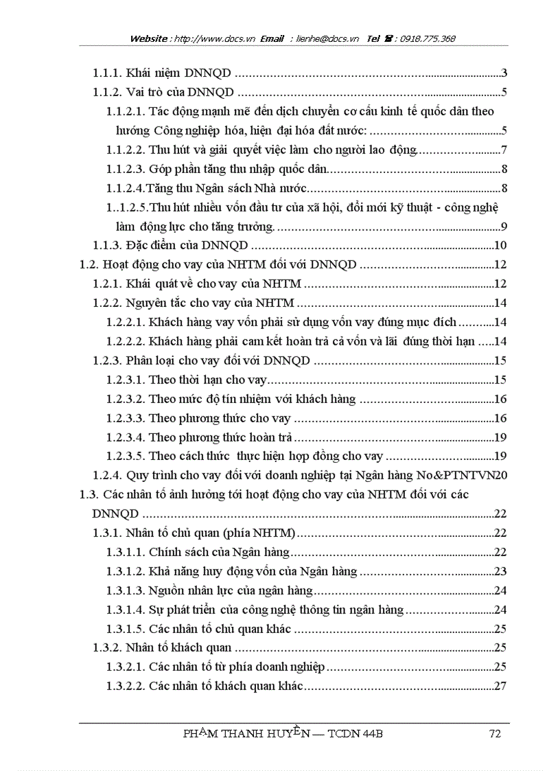 image for page Mở rộng hoạt động cho vay đối với DNNQD tại chi nhánh Ngân hàng No PTNT Bà Triệu