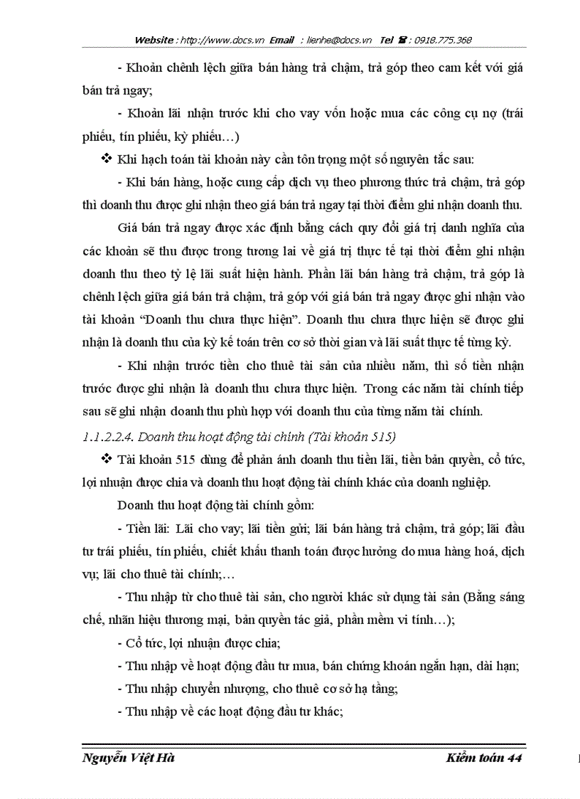 image for page Hoàn thiện kiểm toán khoản mục doanh thu trong kiểm toán Báo cáo tài chính do Công ty Hợp danh Kiểm toán Việt Nam thực hiện