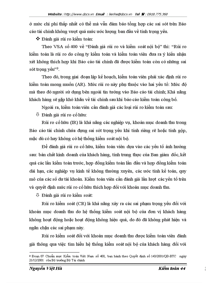 image for page Hoàn thiện kiểm toán khoản mục doanh thu trong kiểm toán Báo cáo tài chính do Công ty Hợp danh Kiểm toán Việt Nam thực hiện